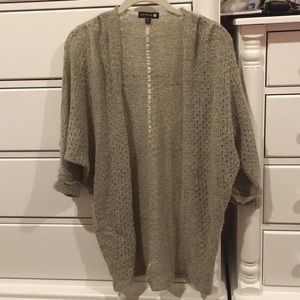 Cotton On gray long knit cardigan XS